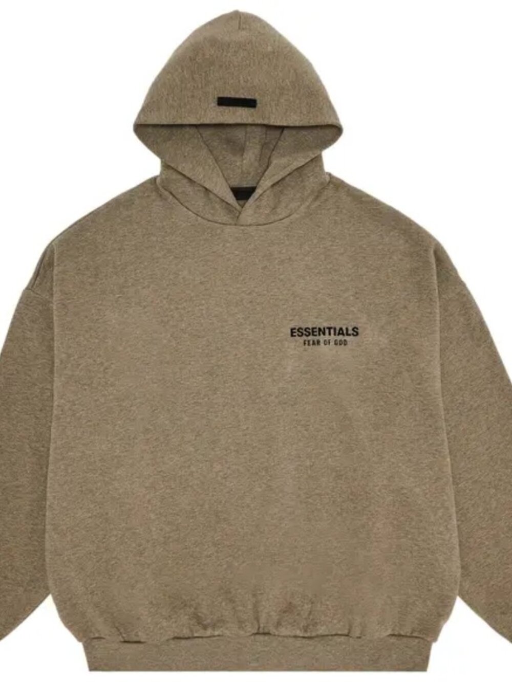 Fear of God Essentials Fleece Hoodie II 'Heather Grey' with black Logo | NWT